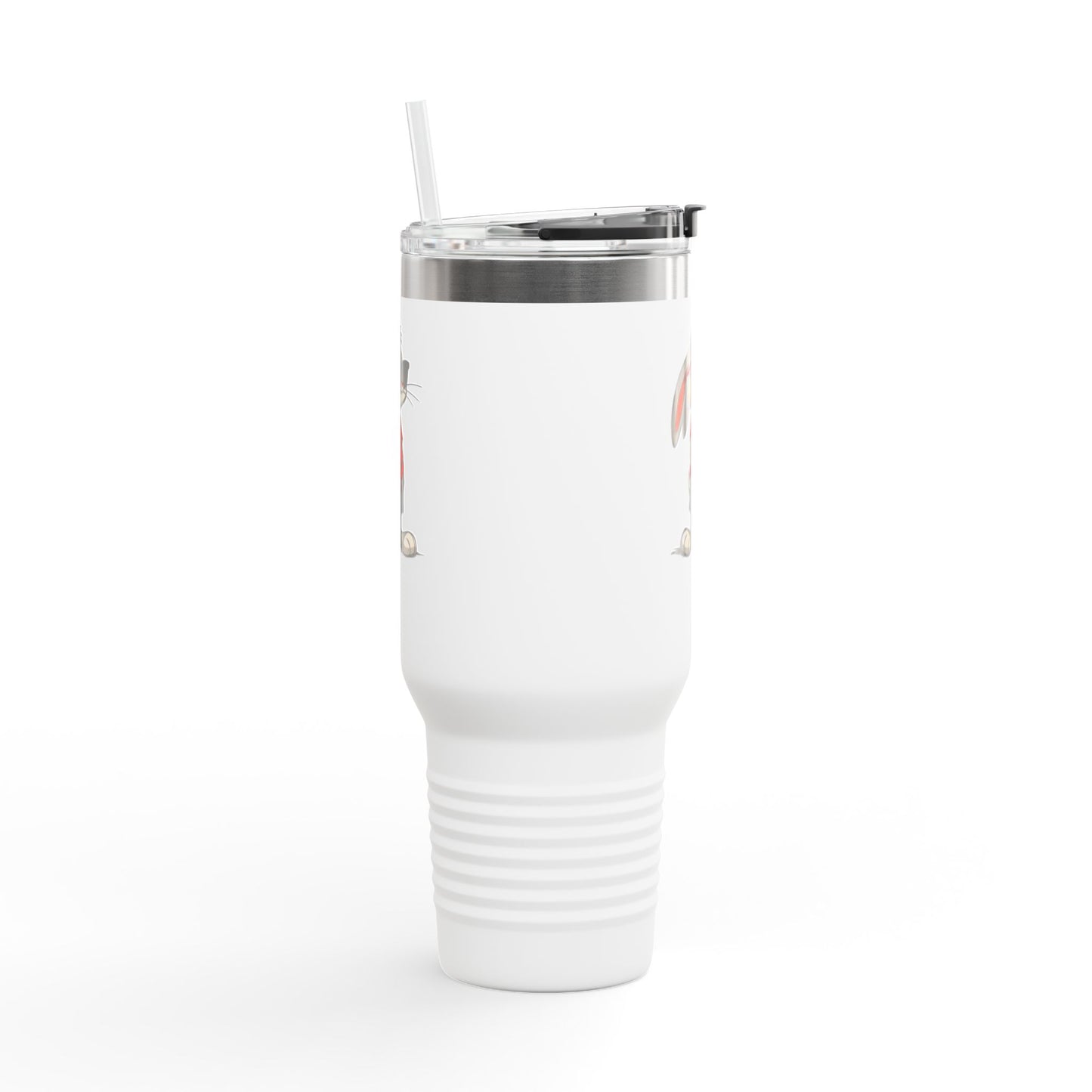 40oz Premium Insulated Travel Mug – Stainless Steel with Straw & Lid