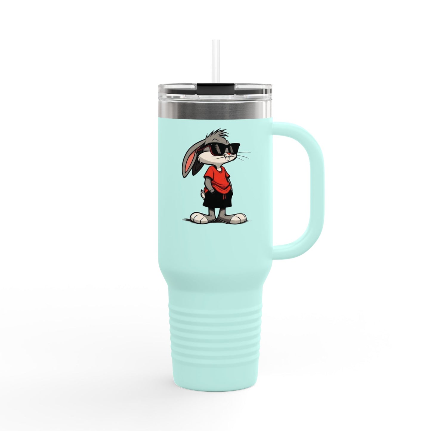 40oz Premium Insulated Travel Mug – Stainless Steel with Straw & Lid
