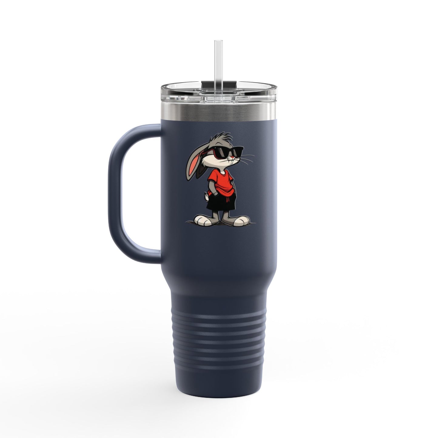 40oz Premium Insulated Travel Mug – Stainless Steel with Straw & Lid