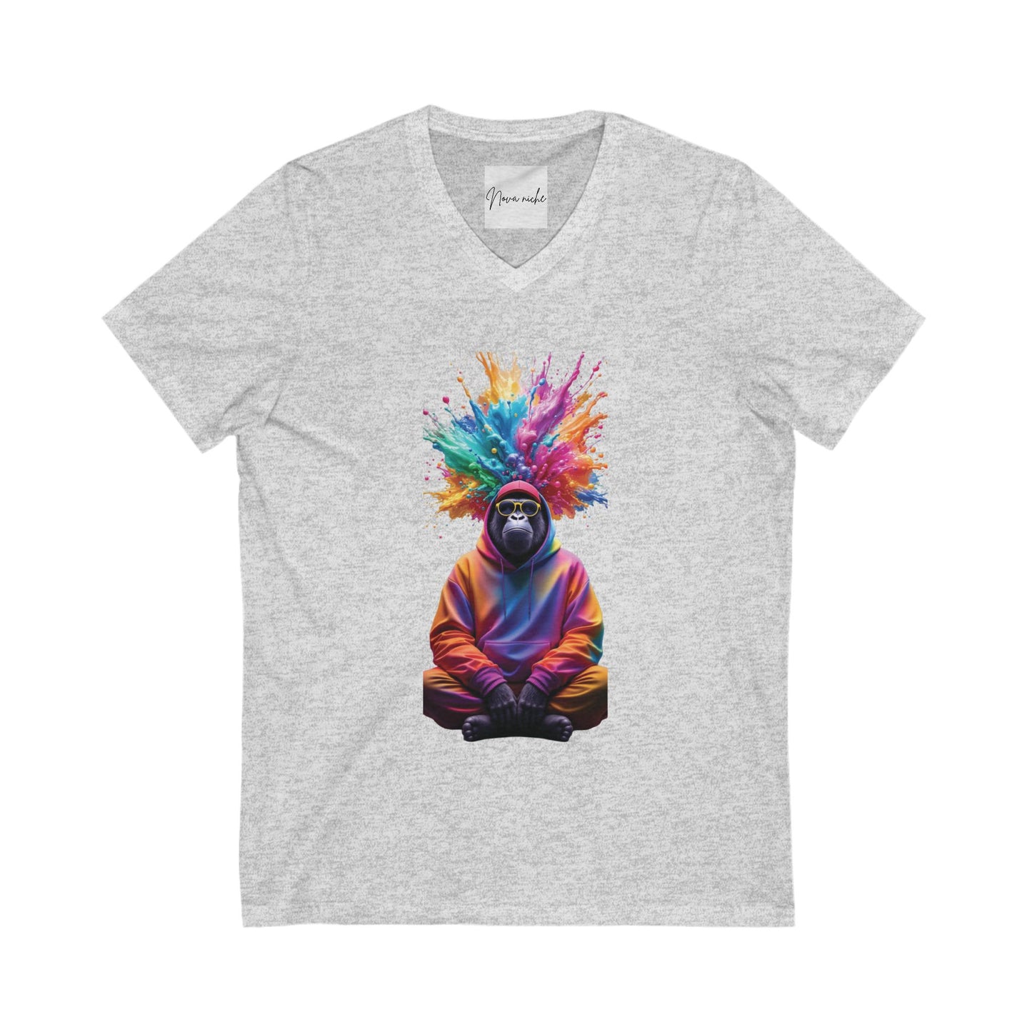 Unisex Jersey Short Sleeve V-Neck Tee