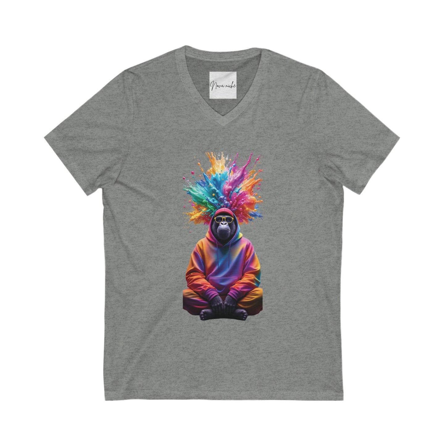 Unisex Jersey Short Sleeve V-Neck Tee