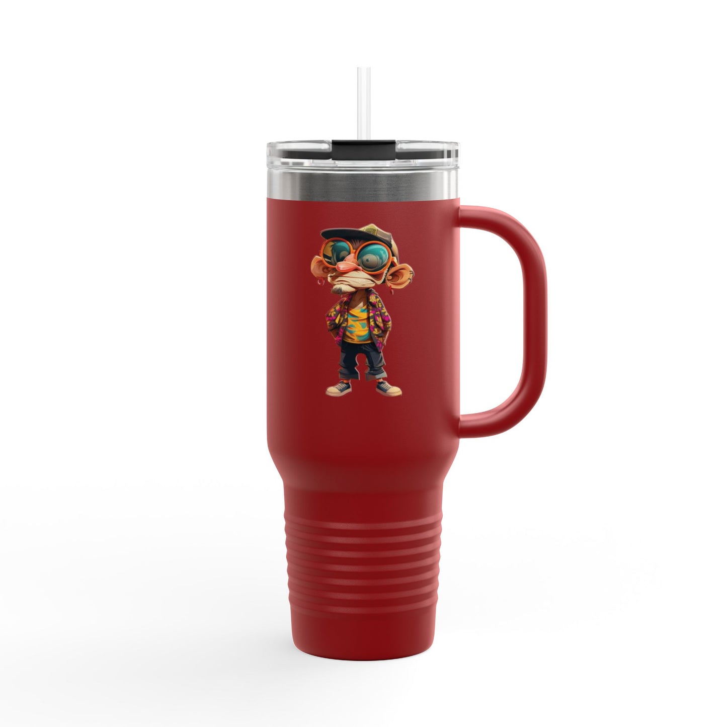 40oz Premium Insulated Travel Mug – Stainless Steel with Straw & Lid