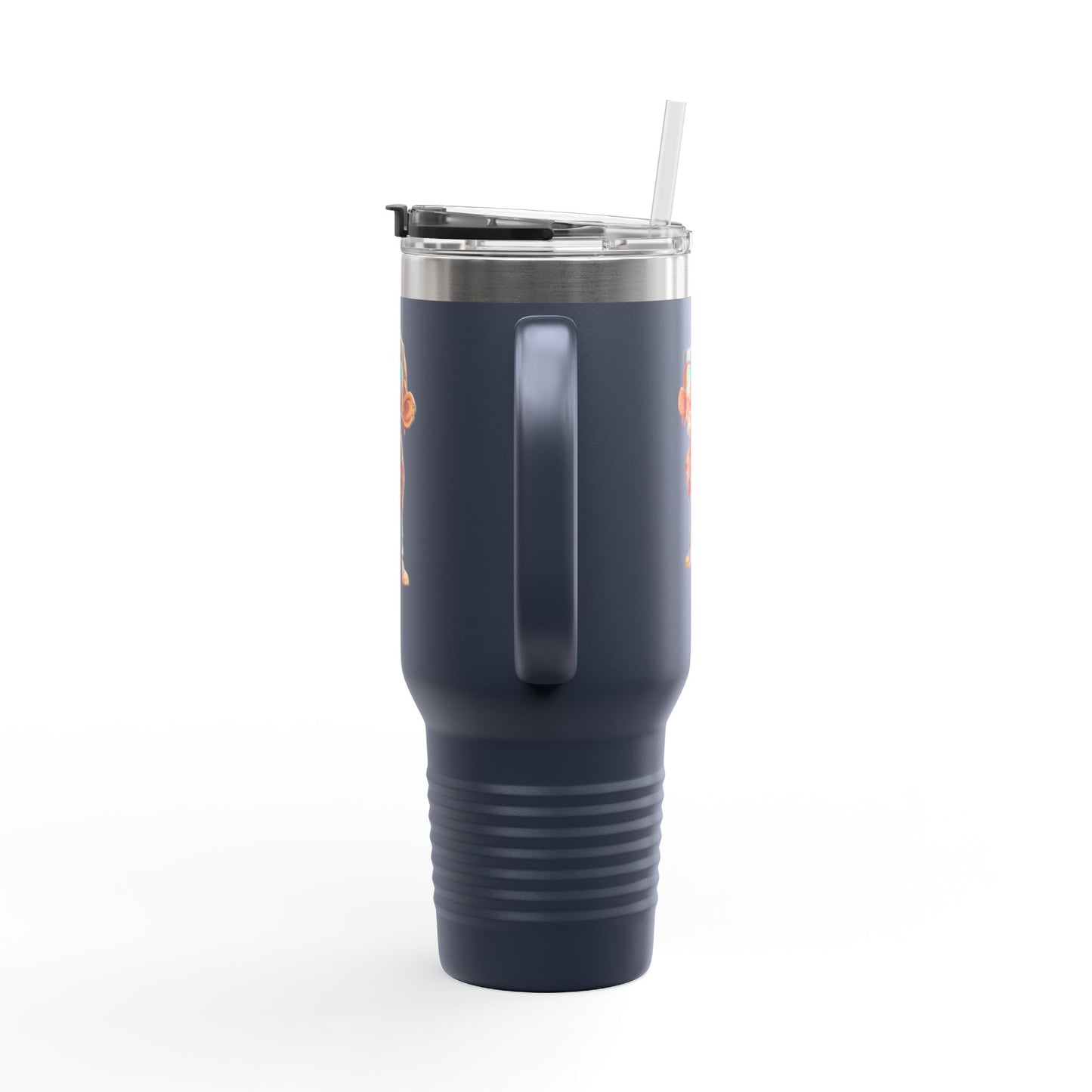 40oz Premium Insulated Travel Mug – Stainless Steel with Straw & Lid