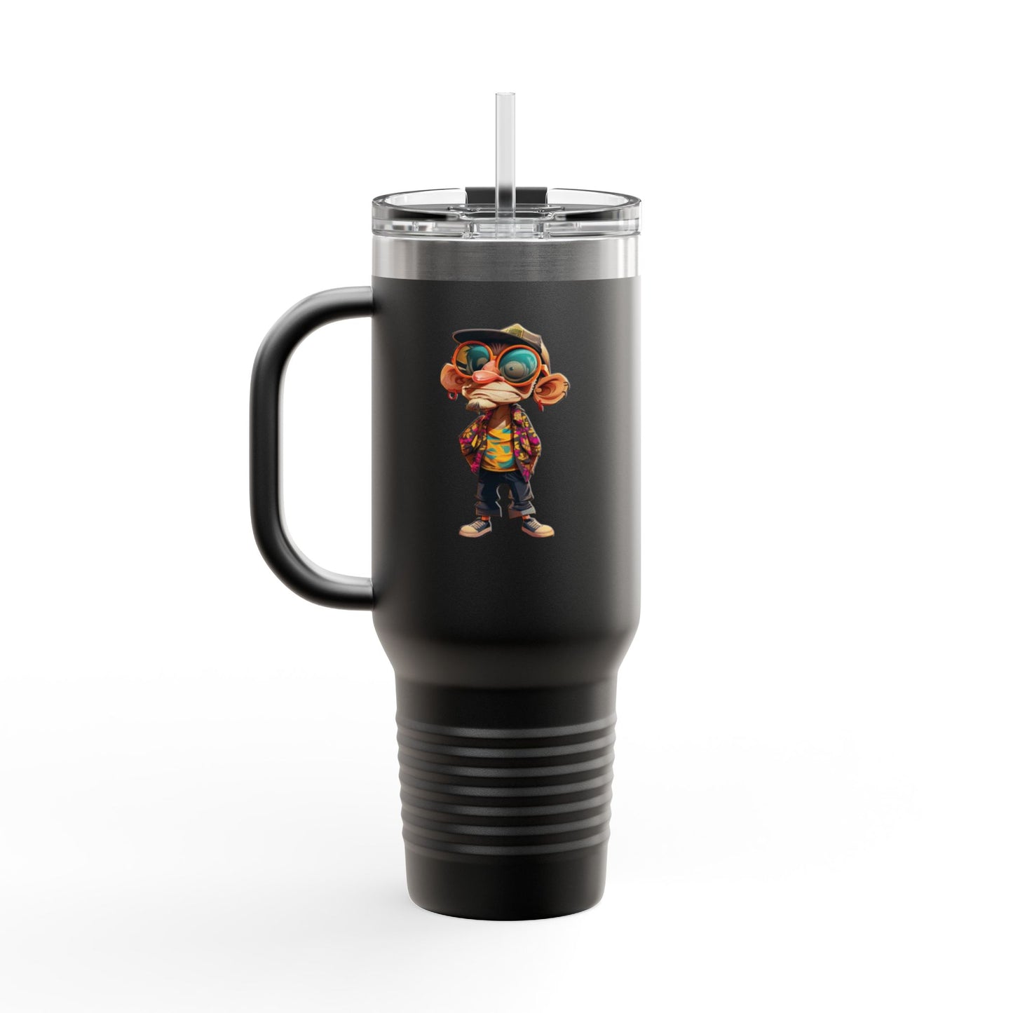 40oz Premium Insulated Travel Mug – Stainless Steel with Straw & Lid