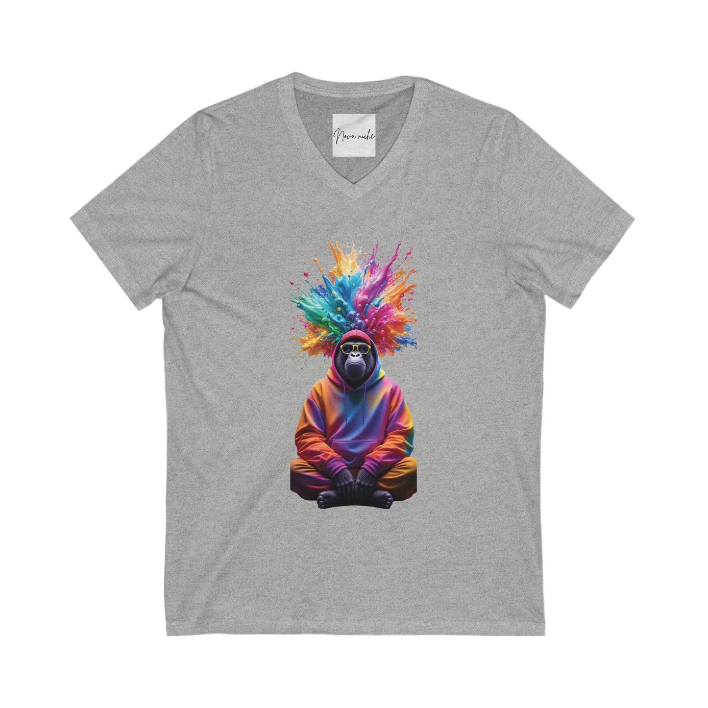 Unisex Jersey Short Sleeve V-Neck Tee
