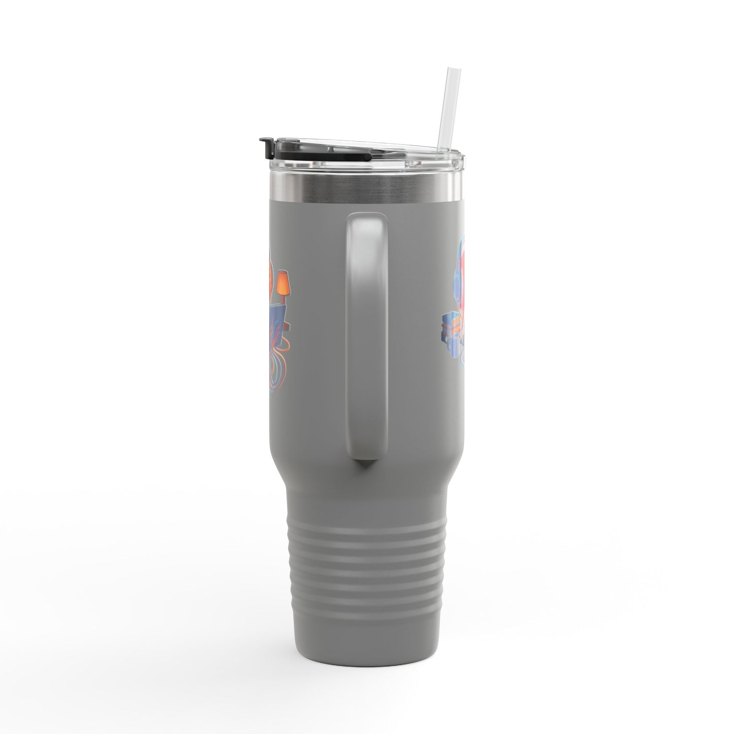 40oz Premium Insulated Travel Mug – Stainless Steel with Straw & Lid