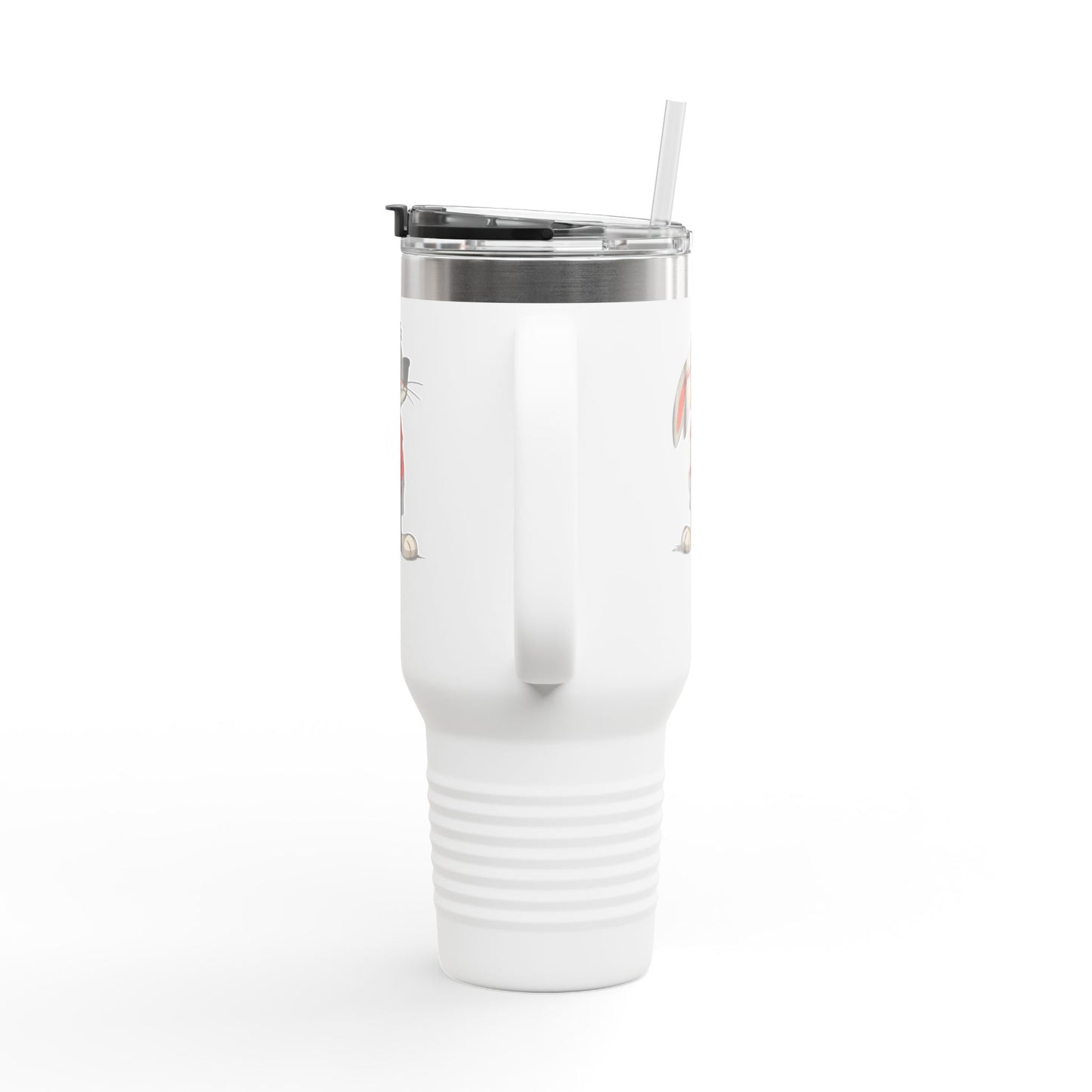 40oz Premium Insulated Travel Mug – Stainless Steel with Straw & Lid