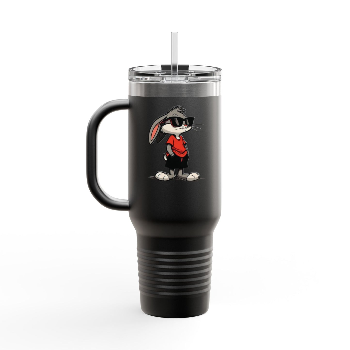 40oz Premium Insulated Travel Mug – Stainless Steel with Straw & Lid