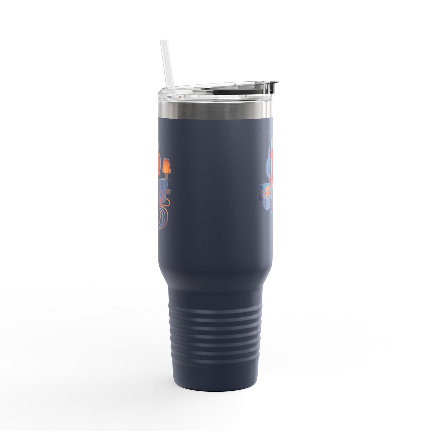 40oz Premium Insulated Travel Mug – Stainless Steel with Straw & Lid
