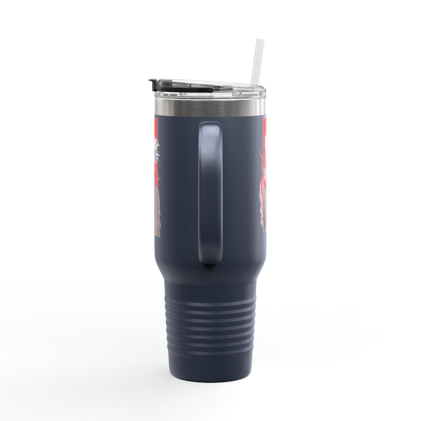 40oz Premium Insulated Travel Mug – Stainless Steel with Straw & Lid