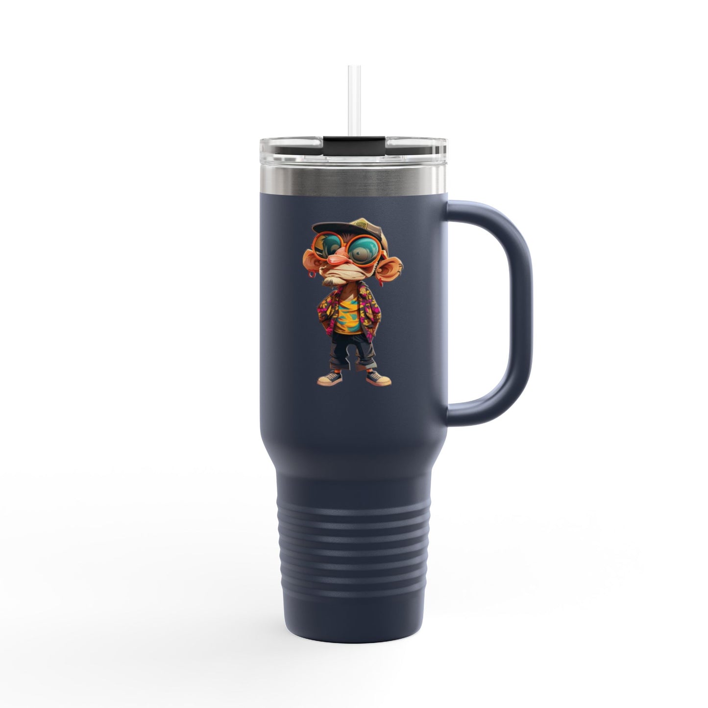 40oz Premium Insulated Travel Mug – Stainless Steel with Straw & Lid