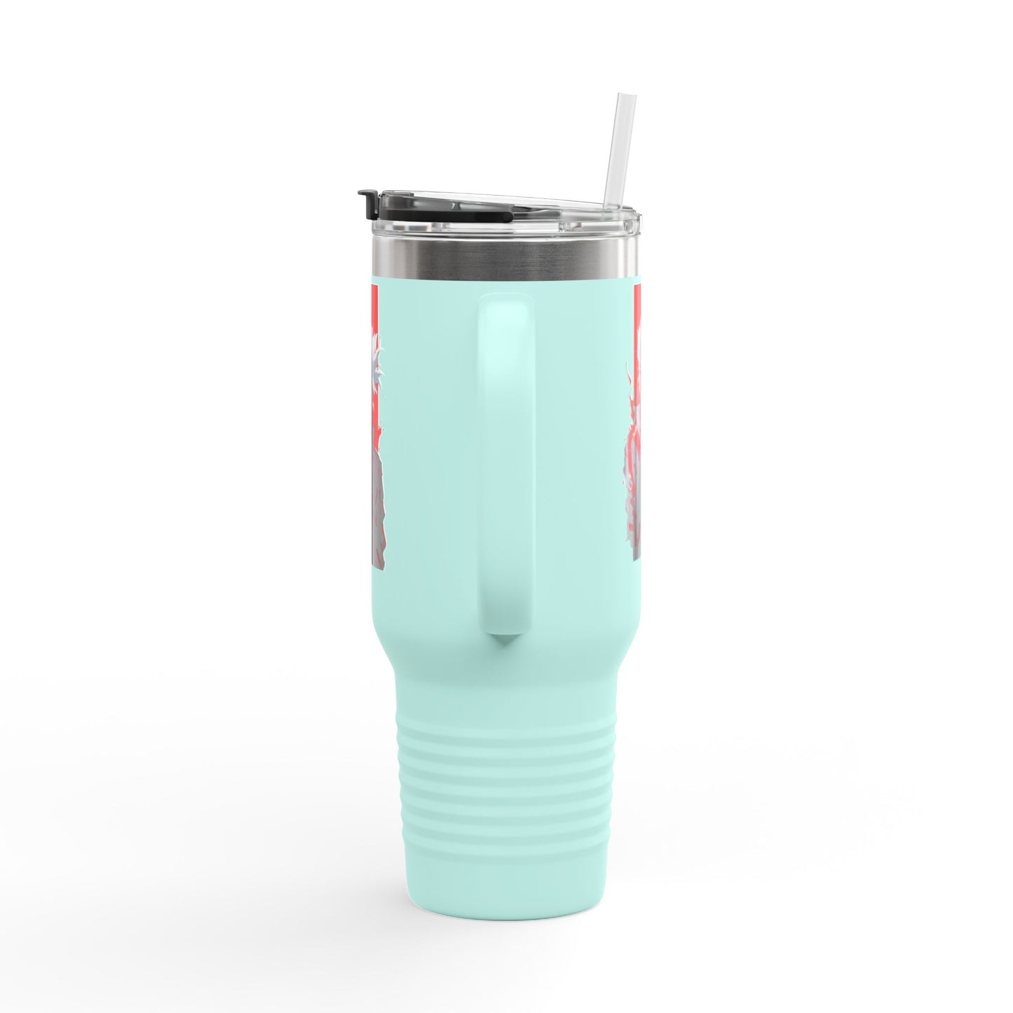 40oz Premium Insulated Travel Mug – Stainless Steel with Straw & Lid