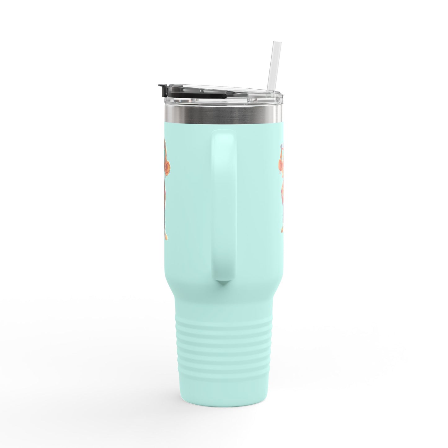 40oz Premium Insulated Travel Mug – Stainless Steel with Straw & Lid