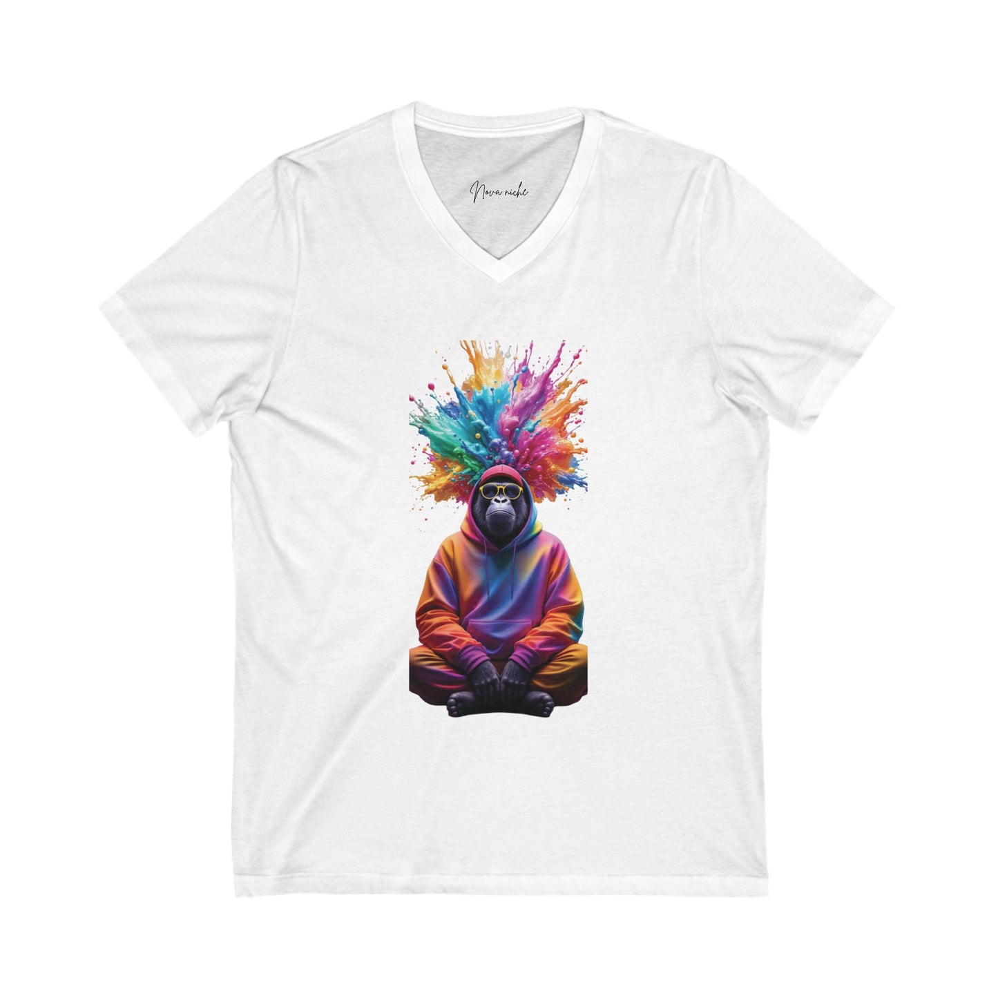 Unisex Jersey Short Sleeve V-Neck Tee