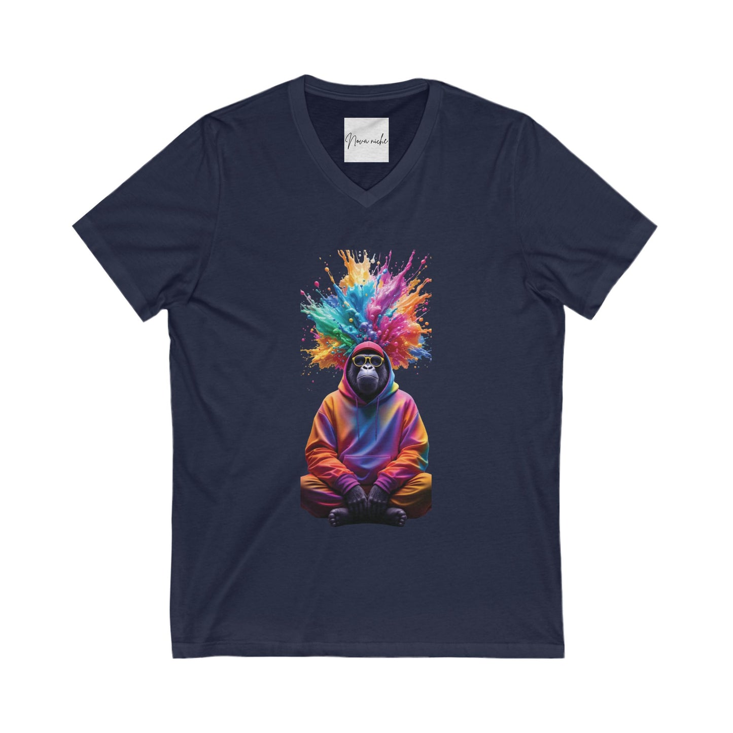 Unisex Jersey Short Sleeve V-Neck Tee