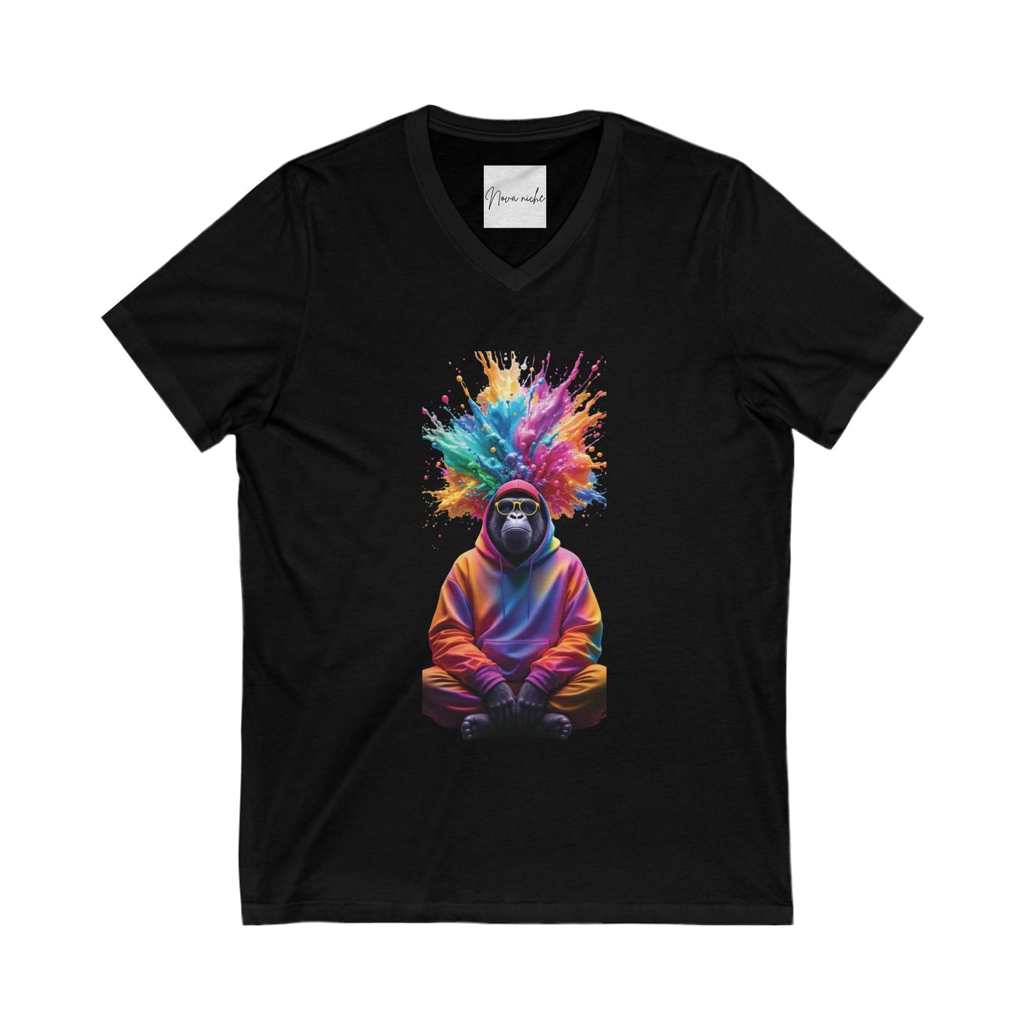 Unisex Jersey Short Sleeve V-Neck Tee