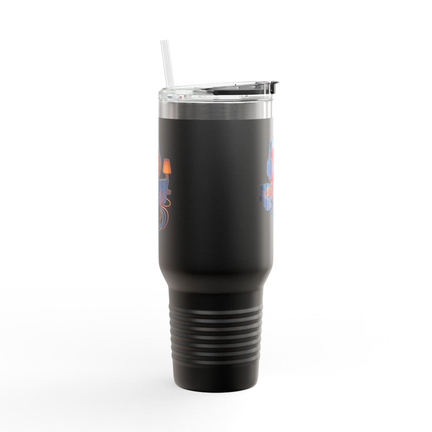 40oz Premium Insulated Travel Mug – Stainless Steel with Straw & Lid