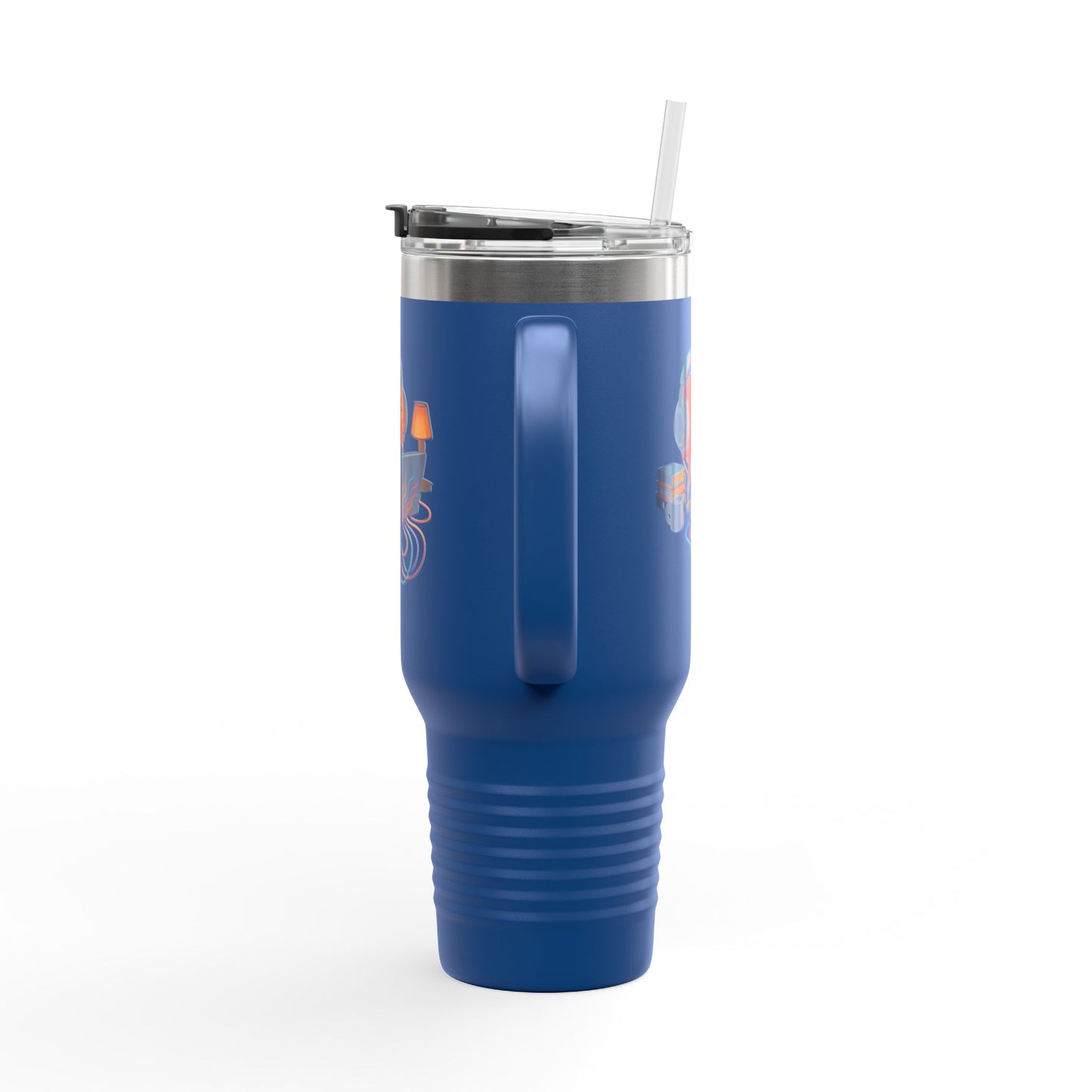 40oz Premium Insulated Travel Mug – Stainless Steel with Straw & Lid