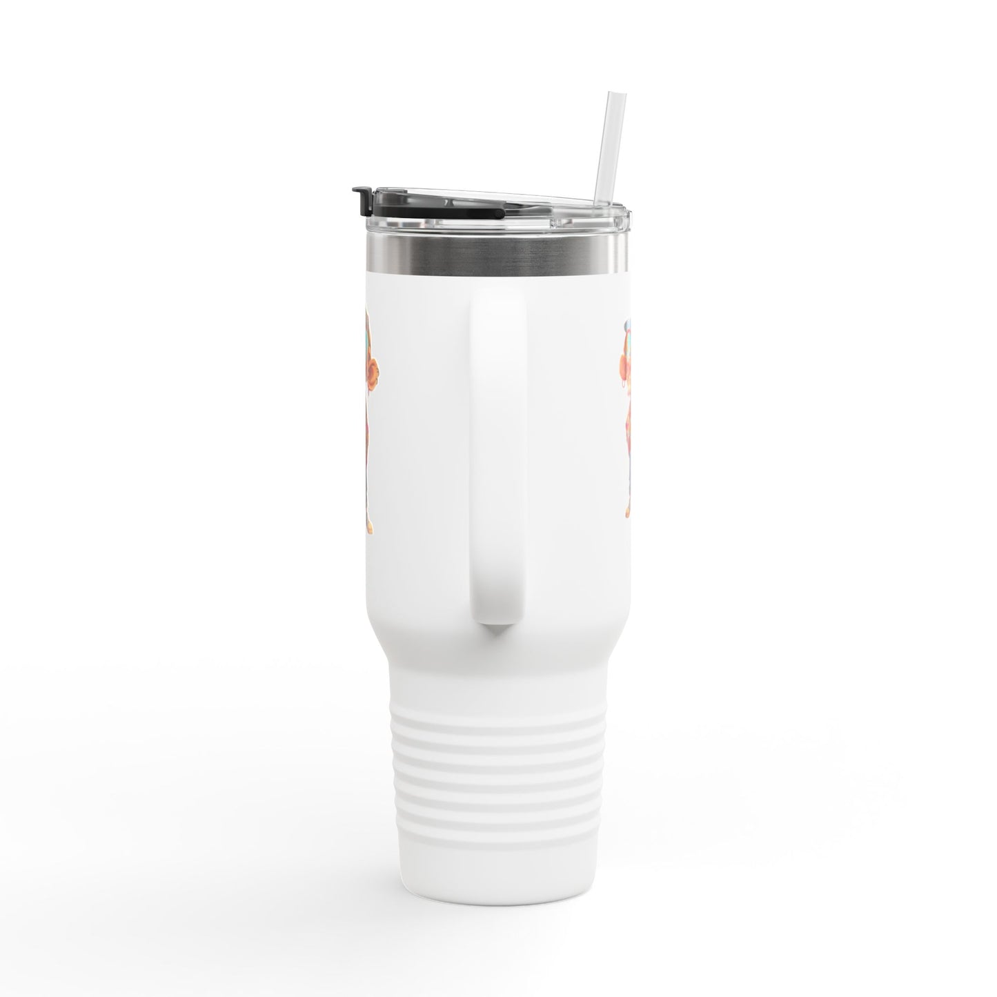 40oz Premium Insulated Travel Mug – Stainless Steel with Straw & Lid