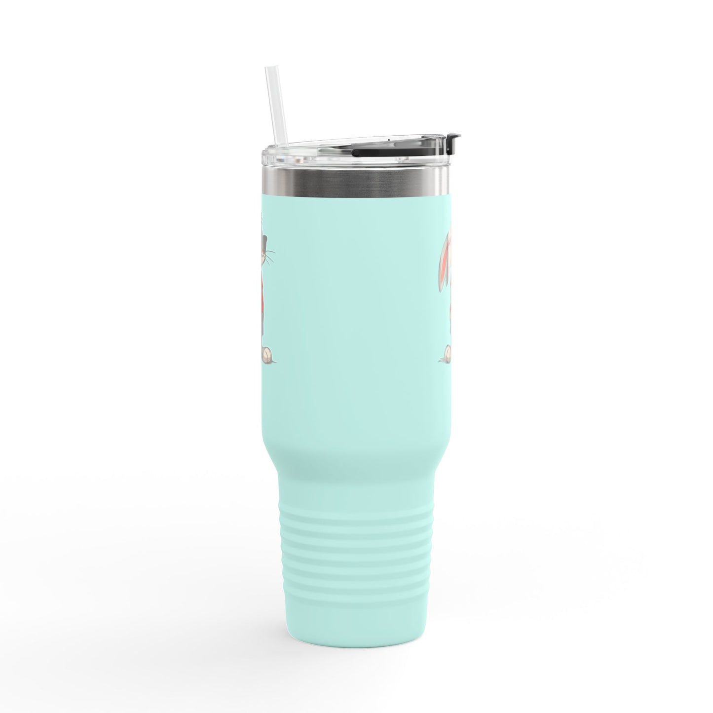 40oz Premium Insulated Travel Mug – Stainless Steel with Straw & Lid