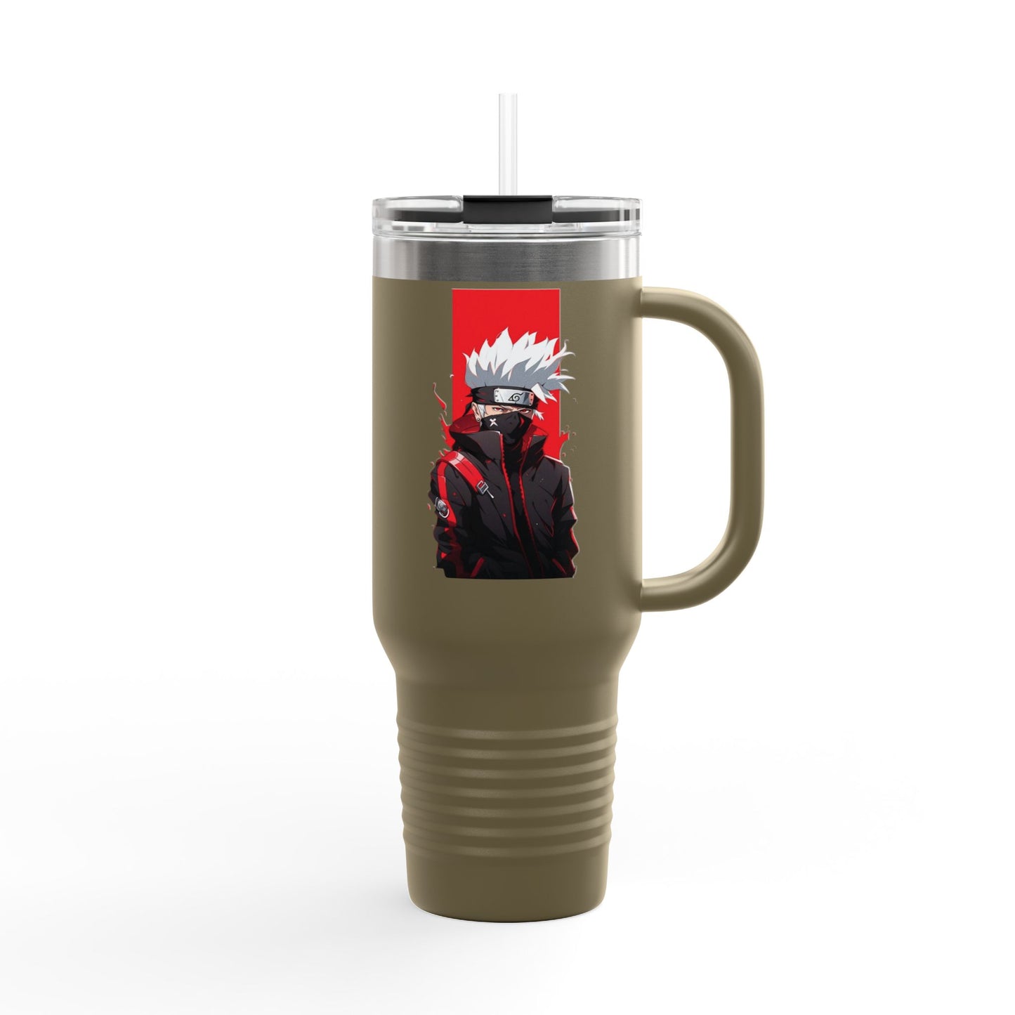 40oz Premium Insulated Travel Mug – Stainless Steel with Straw & Lid