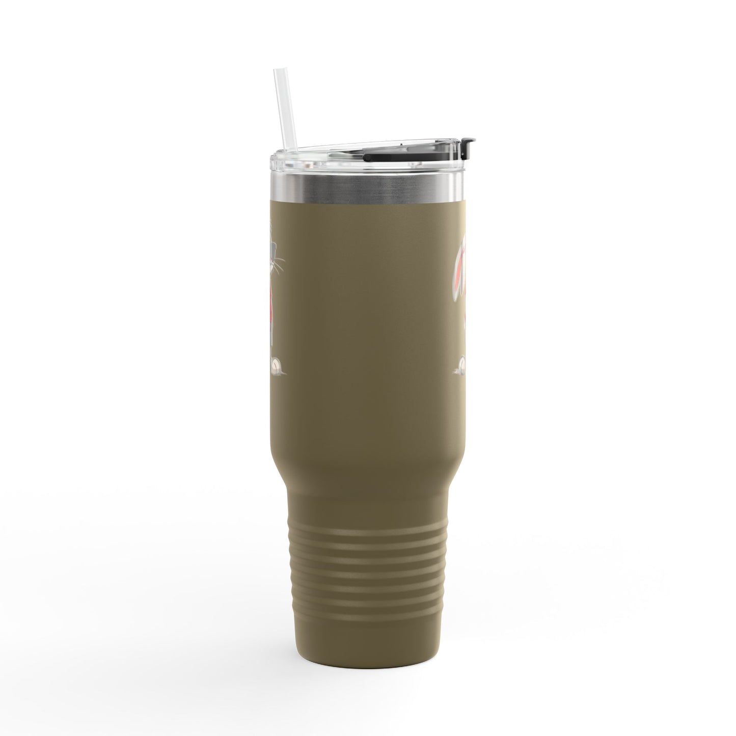 40oz Premium Insulated Travel Mug – Stainless Steel with Straw & Lid