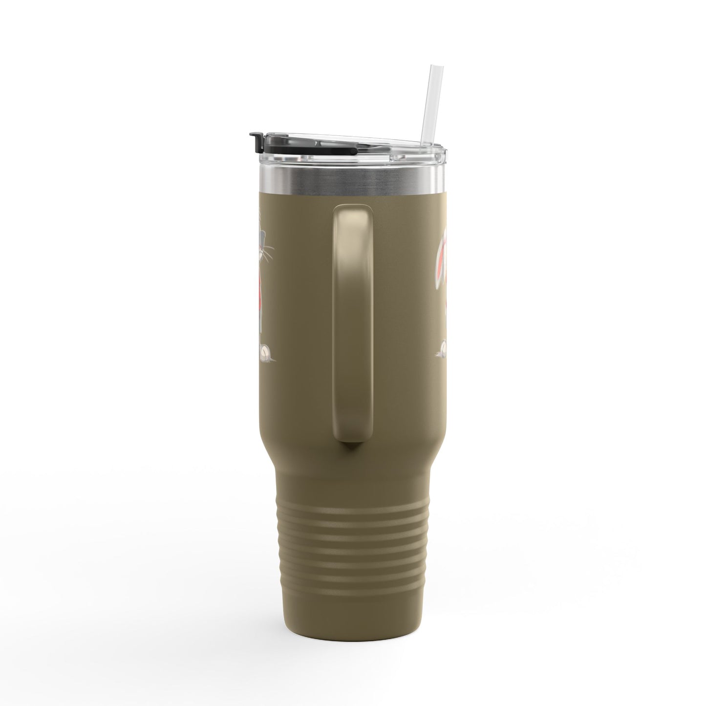 40oz Premium Insulated Travel Mug – Stainless Steel with Straw & Lid