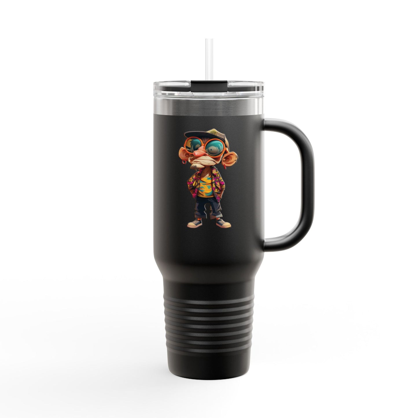 40oz Premium Insulated Travel Mug – Stainless Steel with Straw & Lid
