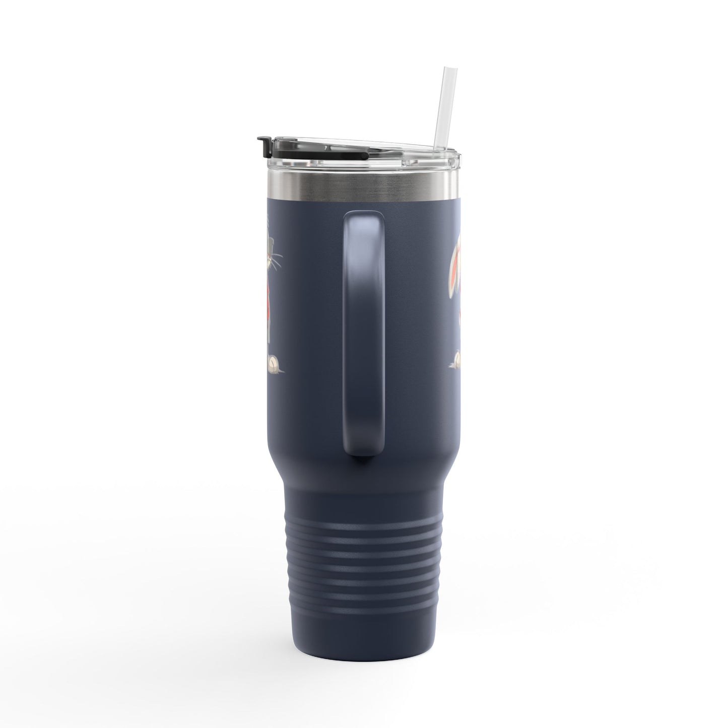 40oz Premium Insulated Travel Mug – Stainless Steel with Straw & Lid