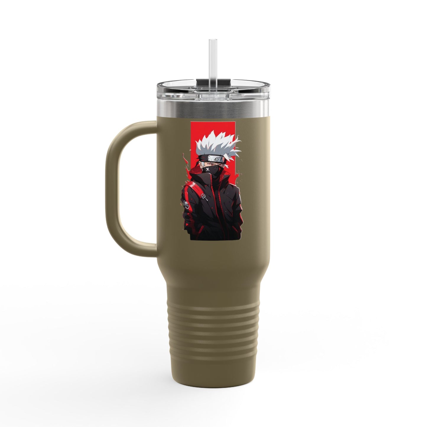 40oz Premium Insulated Travel Mug – Stainless Steel with Straw & Lid