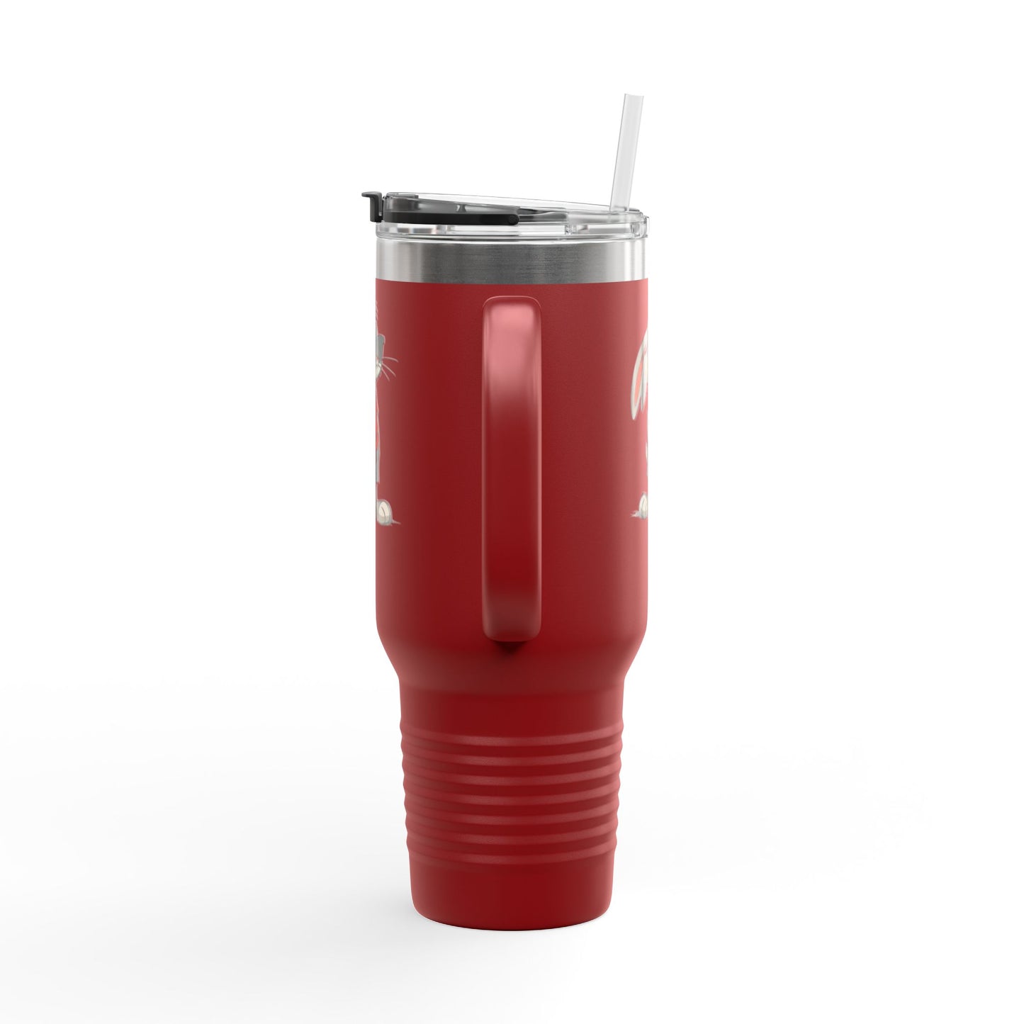 40oz Premium Insulated Travel Mug – Stainless Steel with Straw & Lid