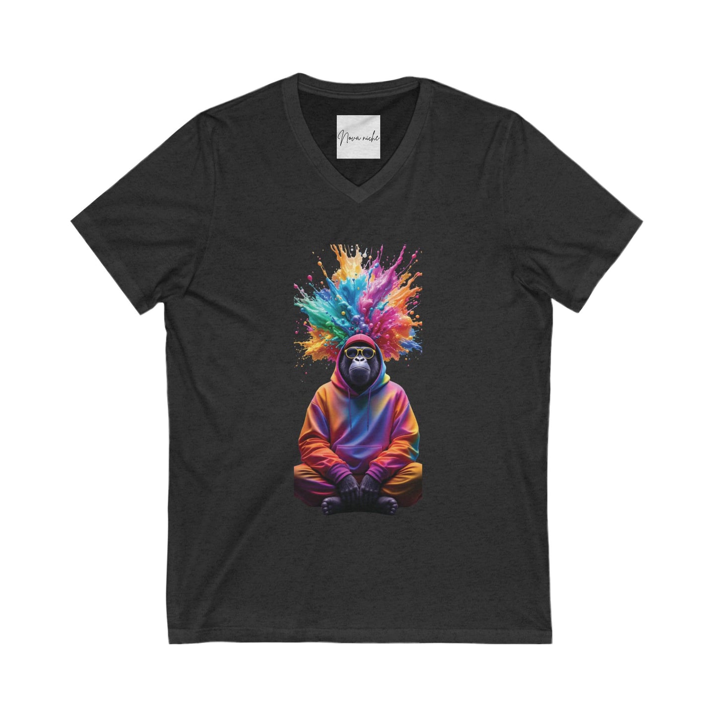 Unisex Jersey Short Sleeve V-Neck Tee