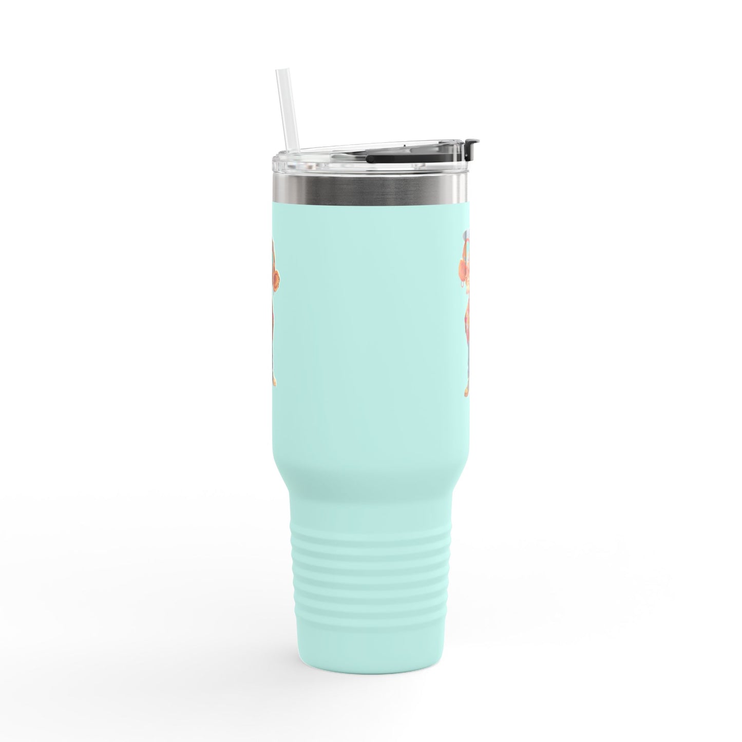 40oz Premium Insulated Travel Mug – Stainless Steel with Straw & Lid