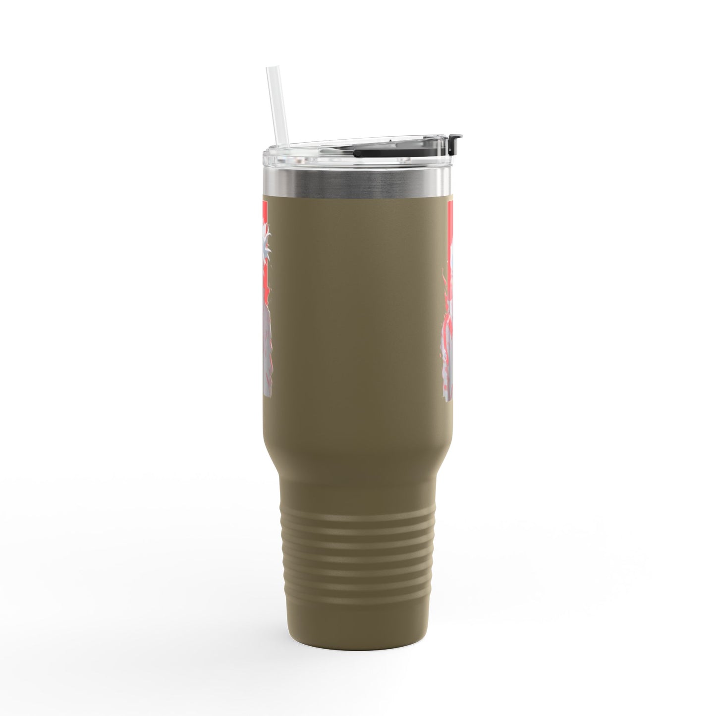 40oz Premium Insulated Travel Mug – Stainless Steel with Straw & Lid