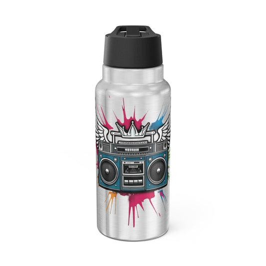 32oz Gator Stainless Steel Tumbler – Double-Wall Insulated with Straw