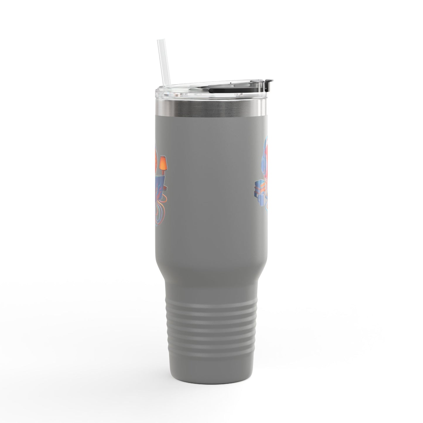 40oz Premium Insulated Travel Mug – Stainless Steel with Straw & Lid