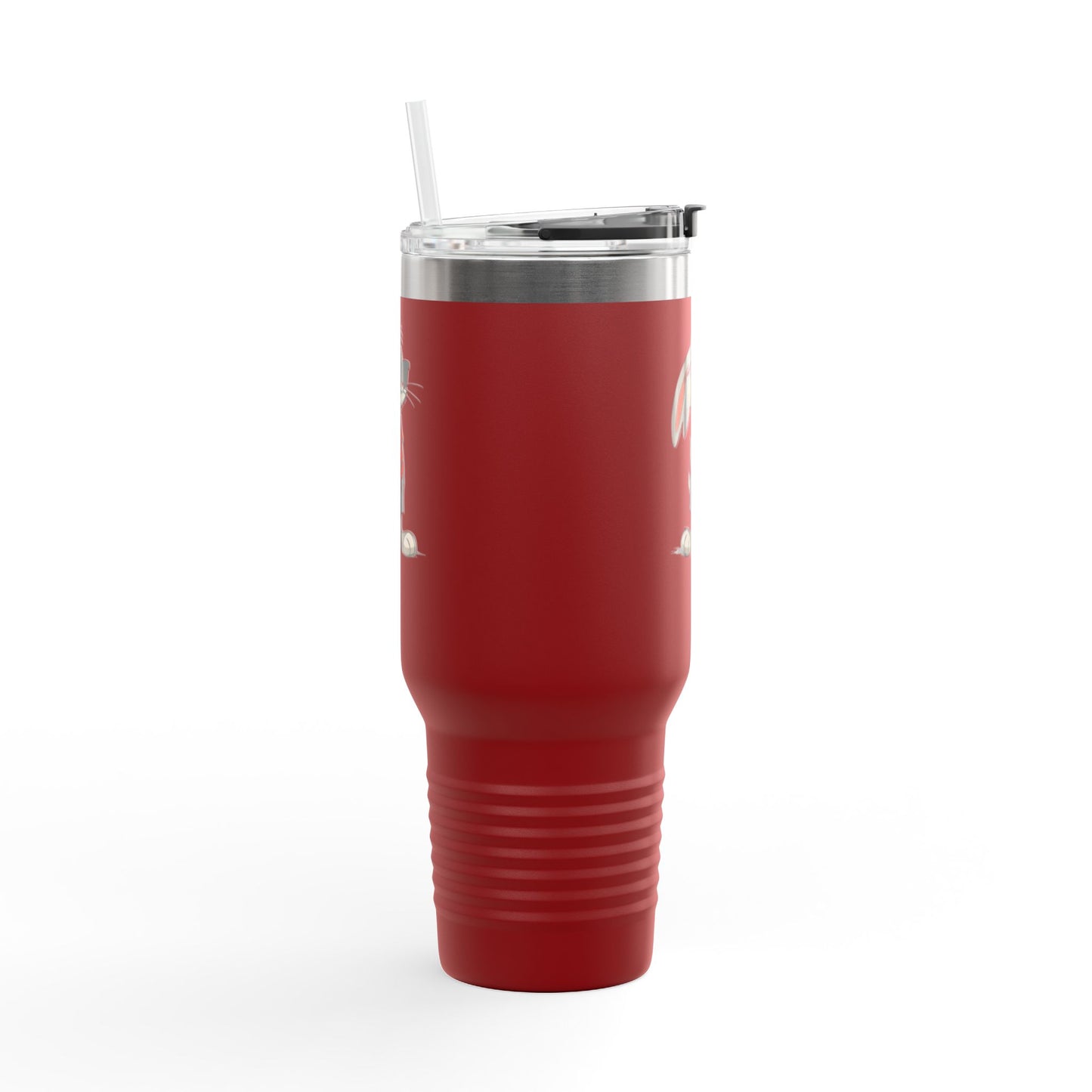 40oz Premium Insulated Travel Mug – Stainless Steel with Straw & Lid