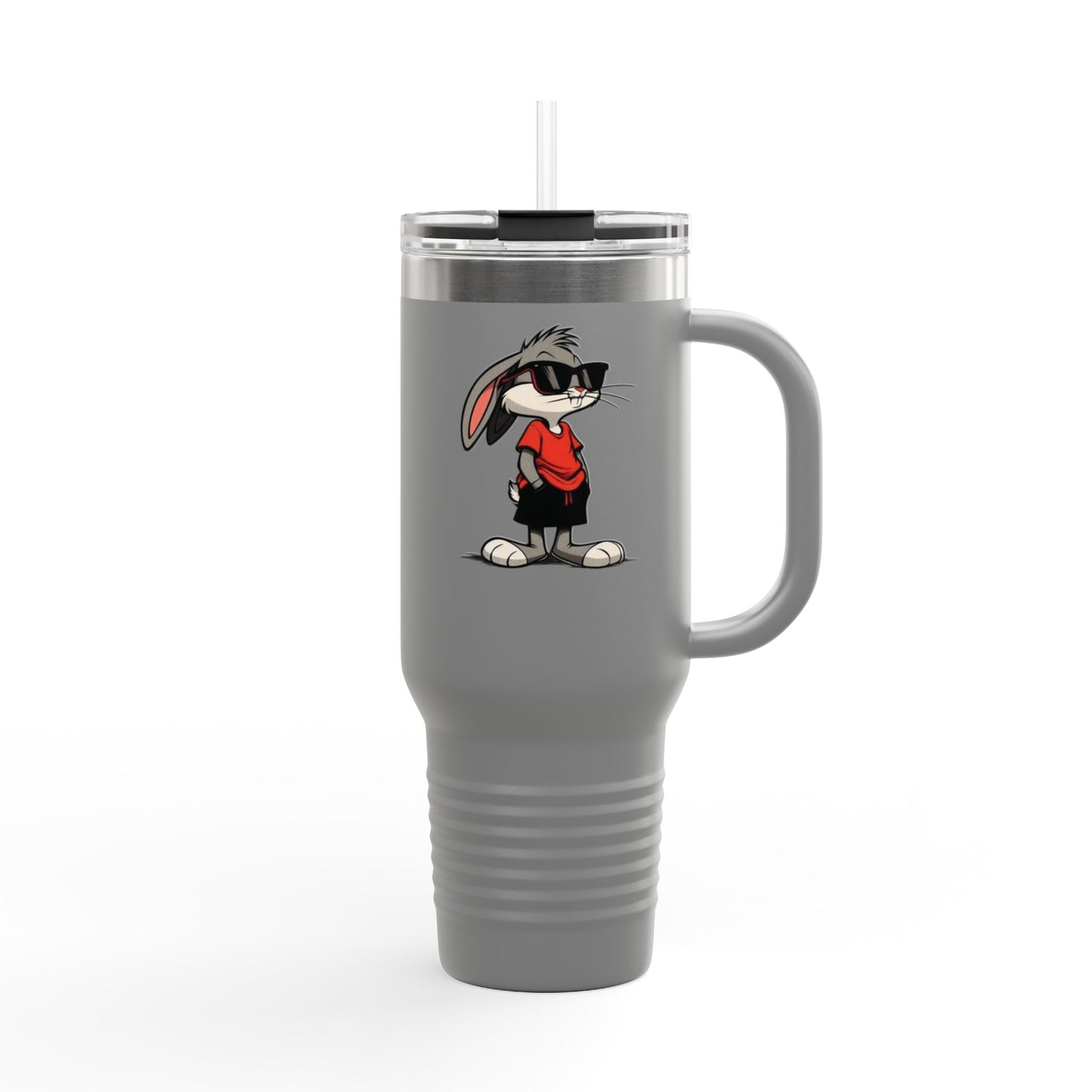 40oz Premium Insulated Travel Mug – Stainless Steel with Straw & Lid